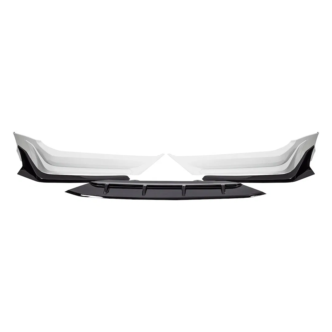 AMHMBA00201 – AMERICAN MOD Spoiler, Direct Fit Front Spoiler Aero Dynamic Without Lights ABS Plastic Platinum White P...